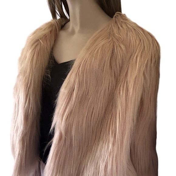 Missguided Jacket Coat Sasquatch Furry Faux Fur Teddy Fox Duster Versatile NWOT - Picture 7 of 12